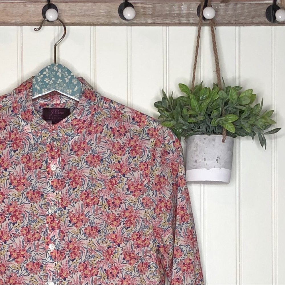 J. Crew Classic Popover Liberty Swirling Petals 6